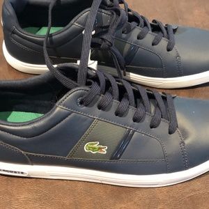 Lacoste Europa SCR BRZ Sneakers Leather/Synthetic Navy/Grey Size 11 NWT